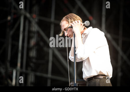 Monza, Italie 10 juillet 2016 Eagulls en concert à I-Days Festival 2016 Credit : Roberto Finizio/ Alamy Live News Banque D'Images