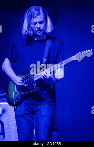 Monza Italie. 10 juillet 2016. Le groupe néerlandais procède à KLANGSTOF en live sur la scène du Parco di Monza au cours de l'I-Days Festival Crédit : Rodolfo Sassano/Alamy Live News Banque D'Images