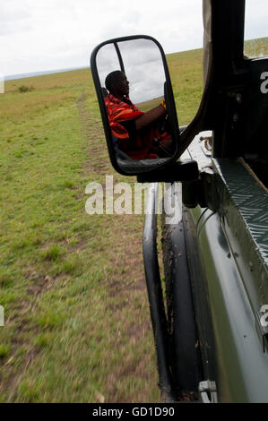 Guide Maasai, Masai Mara National Reserve, Kenya, Africa Banque D'Images