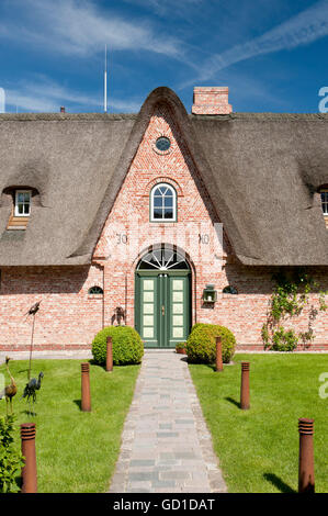 Maison typique frison, l'île de Sylt, Schleswig-Holstein Banque D'Images