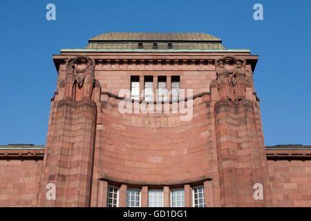 Musée d'art Kunsthalle à partir de 1907, l'Art Nouveau, Mannheim, Bade-Wurtemberg Banque D'Images