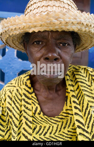 Artisan Local, Arthur's Town, Cat Island. Bahamas Banque D'Images