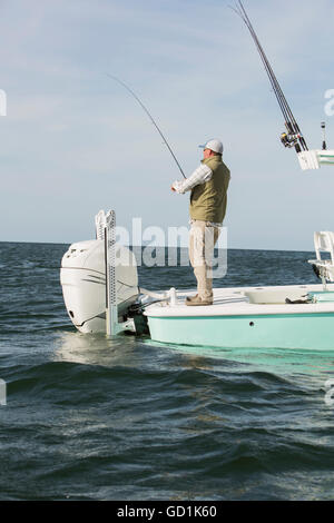 La pêche au large de Cape Cod, Massachusetts, États-Unis d'Amérique Banque D'Images