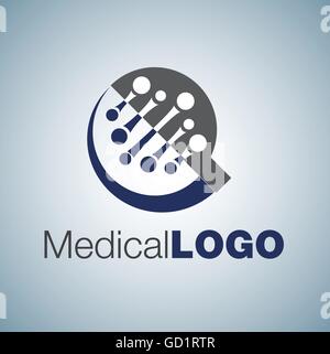 Logo médicale conçue de façon simple, de sorte qu'il peut être utiliser pour de multiples propose comme marque, logo, symbole ou icône. Illustration de Vecteur