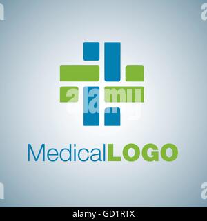 Logo médicale conçue de façon simple, de sorte qu'il peut être utiliser pour de multiples propose comme marque, logo, symbole ou icône. Illustration de Vecteur