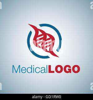 Logo médicale conçue de façon simple, de sorte qu'il peut être utiliser pour de multiples propose comme marque, logo, symbole ou icône. Illustration de Vecteur