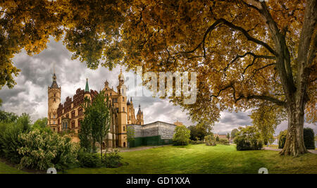 Palais Schwerin, Mecklembourg Poméranie occidentale, Allemagne |, Schweriner Schloss Schwerin, Mecklenburg Vorpommern, Deutschland Banque D'Images