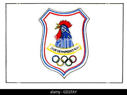 Insigne Ancien - Jeux Olympiques De Berlin 1936 - Anneaux Olympiques