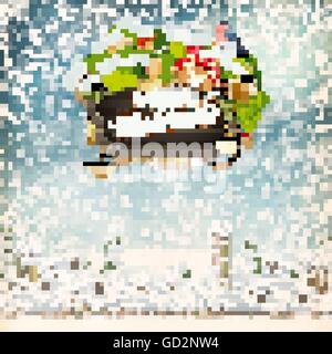 Scène de Noël. EPS 10 Illustration de Vecteur