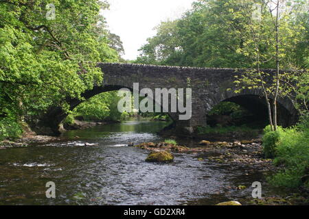 Clappersgate Pont sur la rivière Brathay par Ambleside Banque D'Images