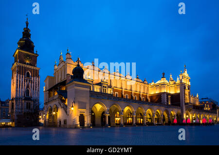 La Halle aux Draps, Cracovie, Pologne. Banque D'Images