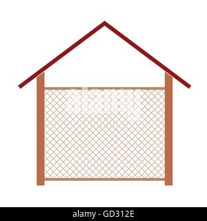 Maison en bois pour le bien vector illustration Illustration de Vecteur