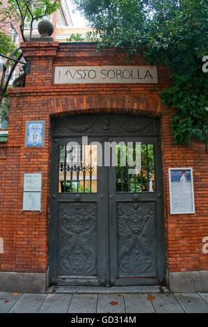 Entrée au Musée Sorolla. Madrid, Espagne. Banque D'Images