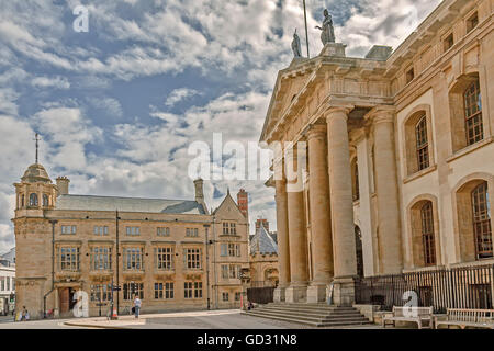 Old Indian Institute et Clarendon Building Oxford UK Banque D'Images