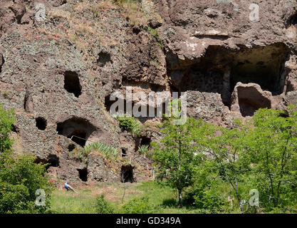 Les grottes de Jonas Auvergne Puy de Dome Massif Central France Banque D'Images