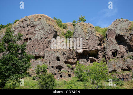 Les grottes de Jonas Auvergne Puy de Dome Massif Central France Banque D'Images