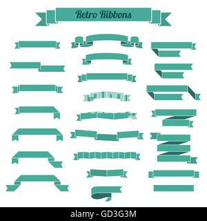 Les modèles vectoriels rubans Illustration de Vecteur