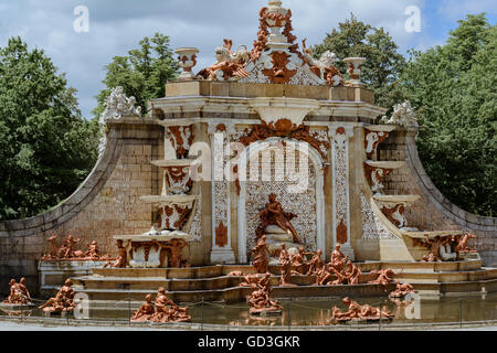 Fontaine de Minerva, Granja de San Ildefonso, village de Ségovie village, province de Castille et Leon, Espagne. Banque D'Images