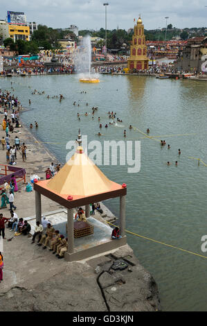 Yashwantrao Shri maharaj temple, Nasik, Maharashtra, Inde, Asie Banque D'Images