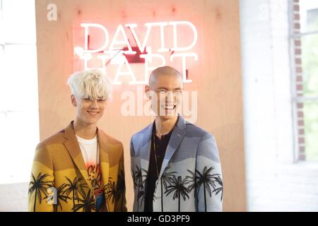 David Hart Collection Printemps/Été 2017 présents pour New York Men's Day - présenté par Cadillac, Industria Superstudios, New York, NY Le 11 juillet 2016. Photo par : Achim Harding/Everett Collection Banque D'Images