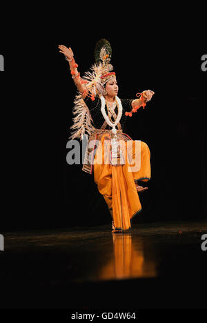 Danse Manipuri Banque D'Images