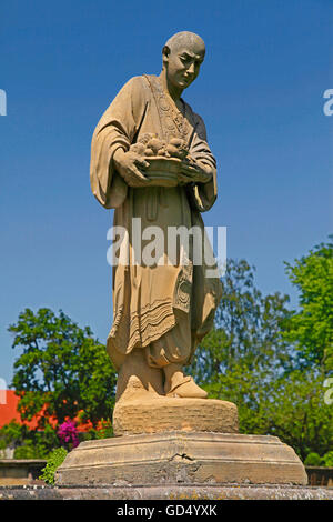 Werneck château, parc du château, sculpture, Werneck, Schweinfurt, district de Basse Franconie, Bavière, Allemagne Banque D'Images