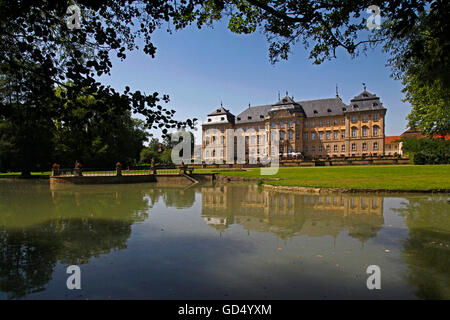 Werneck château, parc du château, Werneck, Schweinfurt, district de Basse Franconie, Bavière, Allemagne Banque D'Images