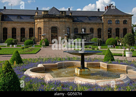 L'Orangerie et le parc baroque du château de Friedenstein, Gotha, Thuringe, Allemagne Banque D'Images