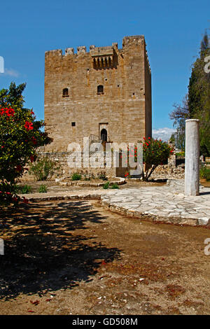 Château de colosse, ancienne place forte des Croisés, au sud-ouest de village de colosse, République de Chypre Banque D'Images