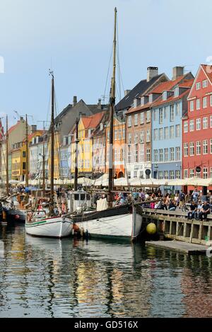 Kanal Nyhavn, Copenhague, Daenemark Banque D'Images