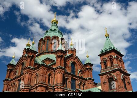 Russisch-Uspenski-Kathedrale orthodoxe, Helsinki, Finlande, Europa Banque D'Images