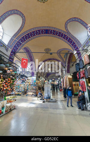 Fontaine en marbre dans le Grand Bazar, Istanbul, Turquie Banque D'Images