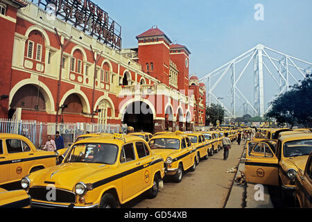 Station de taxis Banque D'Images