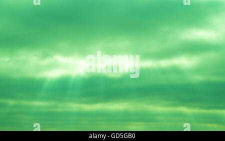 Le ciel de la planète Uranus dans la représentation de l'artiste Banque D'Images