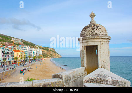 Forteresse de Santiago, Santiago de Forte de Sesimbra, district de Setubal, Océan Atlantique, côte de Lisbonne, Portugal, Europe Banque D'Images