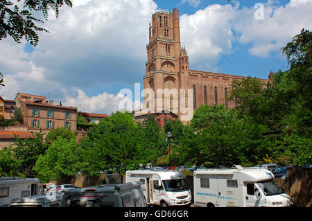 Albi, Cathédrale, Cathédrale de Sainte Cécile, Cathédrale Notre-Dame, la cathédrale Sainte-Cécile , Tarn Midi-Pyrénées, France, Europe Banque D'Images