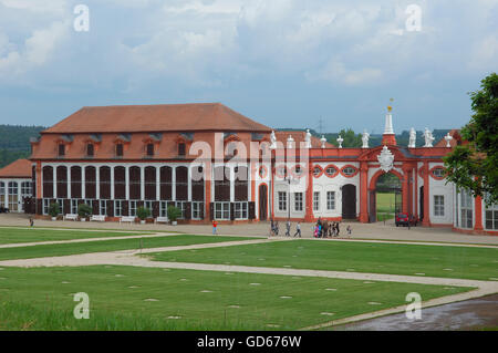 Château de la Redorte, entrée privée et l'orangerie, Memmelsdorf près de Bamberg, Haute-Franconie, Bavière, Allemagne, Europe, Banque D'Images