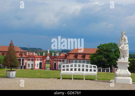 Château de la Redorte, entrée privée et l'orangerie, Memmelsdorf près de Bamberg, Haute-Franconie, Bavière, Allemagne, Europe, Banque D'Images