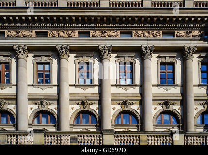 Face de l'Opéra Wiesbaden, Allemagne Banque D'Images