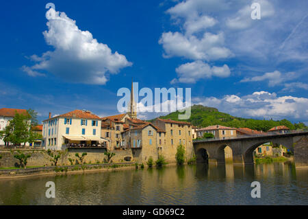 Saint Antonin Noble Val, Aveyron, Tarn et Garonne, Région Midi-Pyrénées, France, Europe Banque D'Images
