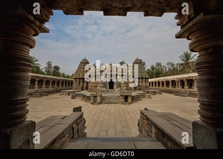 Chennakesava Chennakesava Temple Somnathpur.Le temple est situé dans le district de Mysore ville Somanathapura. Banque D'Images