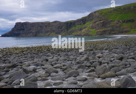 Plage gris en Taslisker Bay, île de Skye Banque D'Images