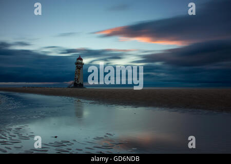 Phare de Talacre, au nord du Pays de Galles Banque D'Images