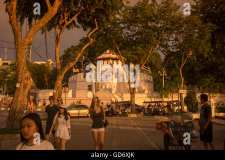 Le Fort Mahakan Banglamphu dans dans la ville de Bangkok en Thaïlande en Southeastasia. Banque D'Images