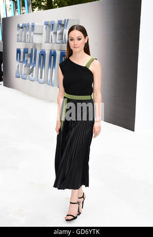 Lydia Wilson assistant à la première de Star Trek au-delà de tenir à l'Empire à Leicester Square, Londres. Banque D'Images