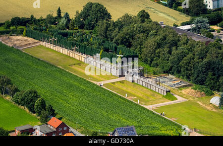 L'Agriculture, de l'antenne Westfalen Lippe, Weseler Straße, Römermuseum fortification de RömerMuseum sur Silverberg, Palisardenwall, Banque D'Images