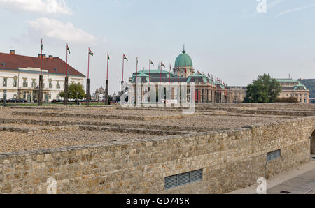 Palais Royal de Château de Buda, à Budapest, Hongrie Banque D'Images