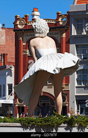 Ville de Bendigo à Victoria en Australie.L'installation de Marilyn Monroe en prêt à Bendigo. Banque D'Images