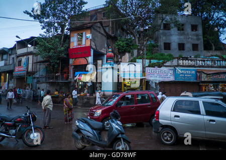 Le Panchavati a une signification spéciale pour les Hindous comme un site religieux important sur la rive de la rivière Godavari Banque D'Images