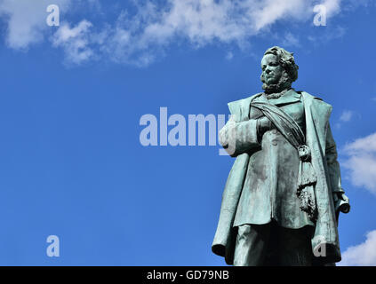 Statue en bronze de Daniele Manin, patriote italien et président de la République de Venise au cours de 1848 la révolte contre l'Empire autrichien, mad Banque D'Images